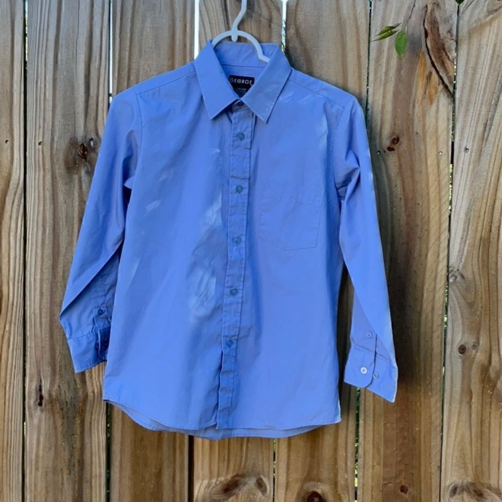 Take 50% OFF- George Boy's Long-sleeved Dress Shirt, Size-L